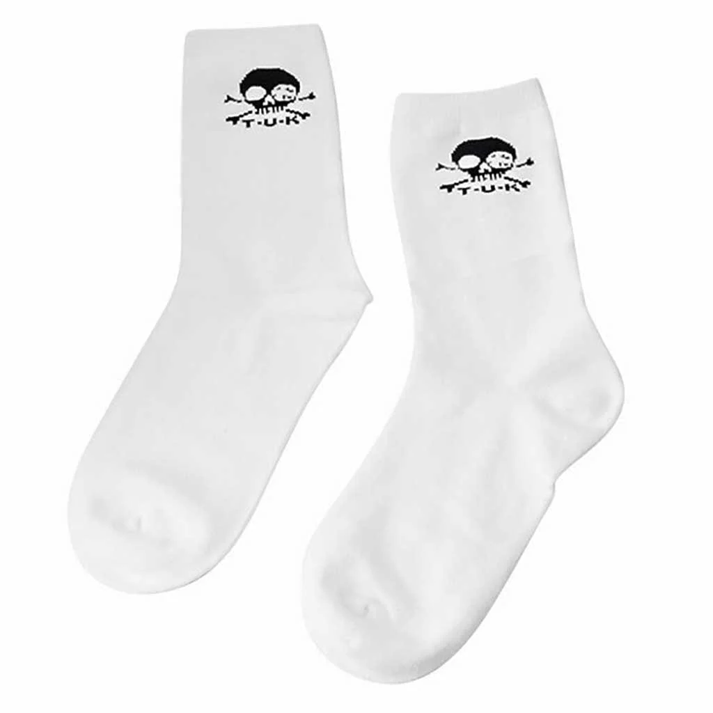 Crew Sock White T.U.K. Skull - Image 4