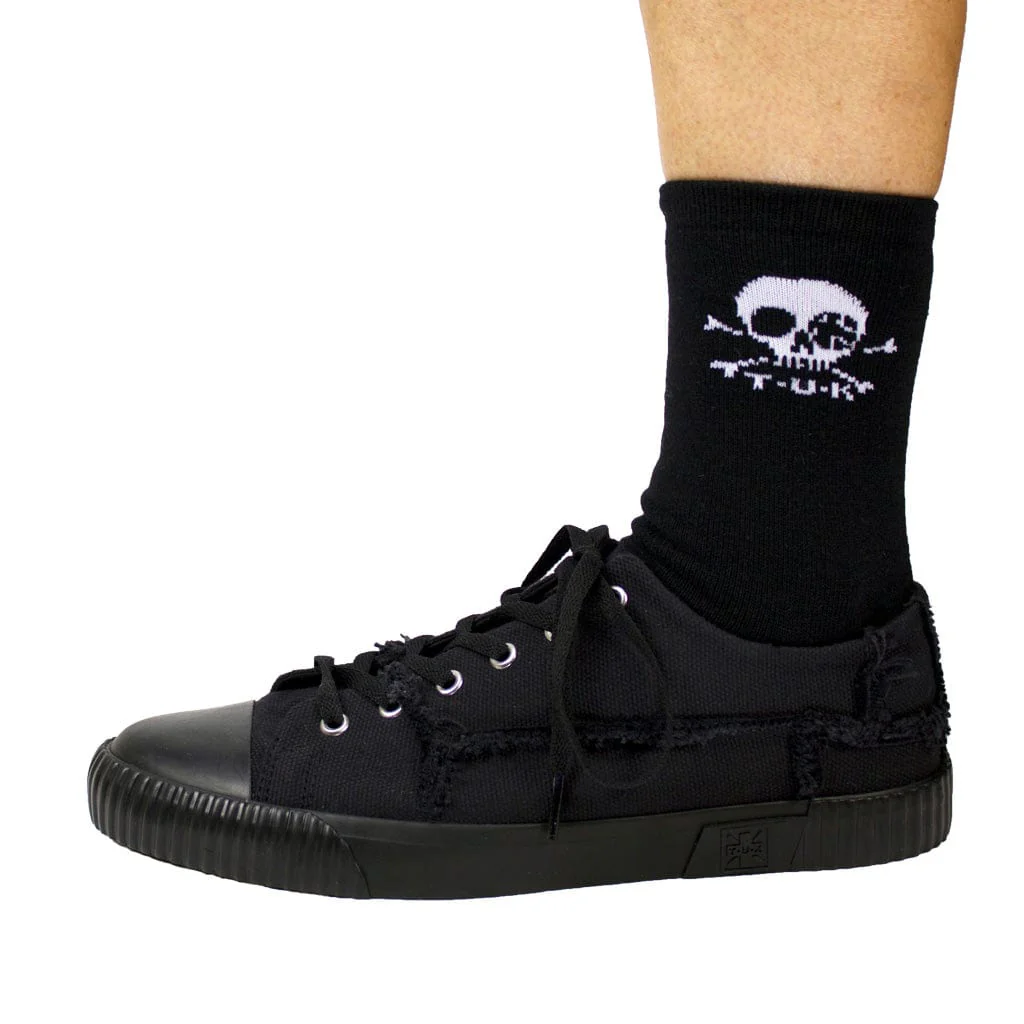 Crew Sock Black Skull Logo - Image 5