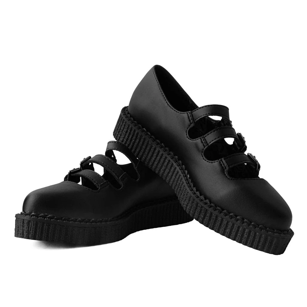 Ballet Creeper 3-Strap Black TUKskin⢠- Image 3