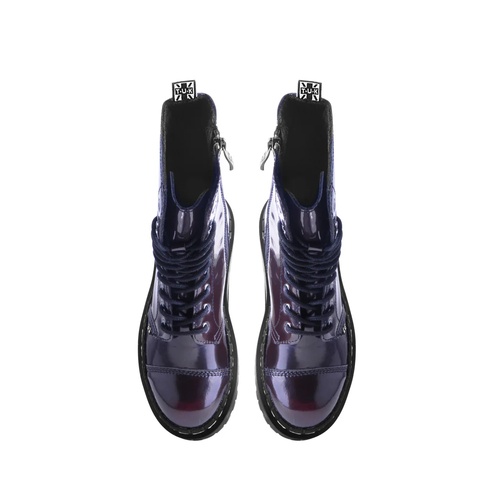 Double Decker 10-Eye Boot Burgundy TUKskin™ - Image 5