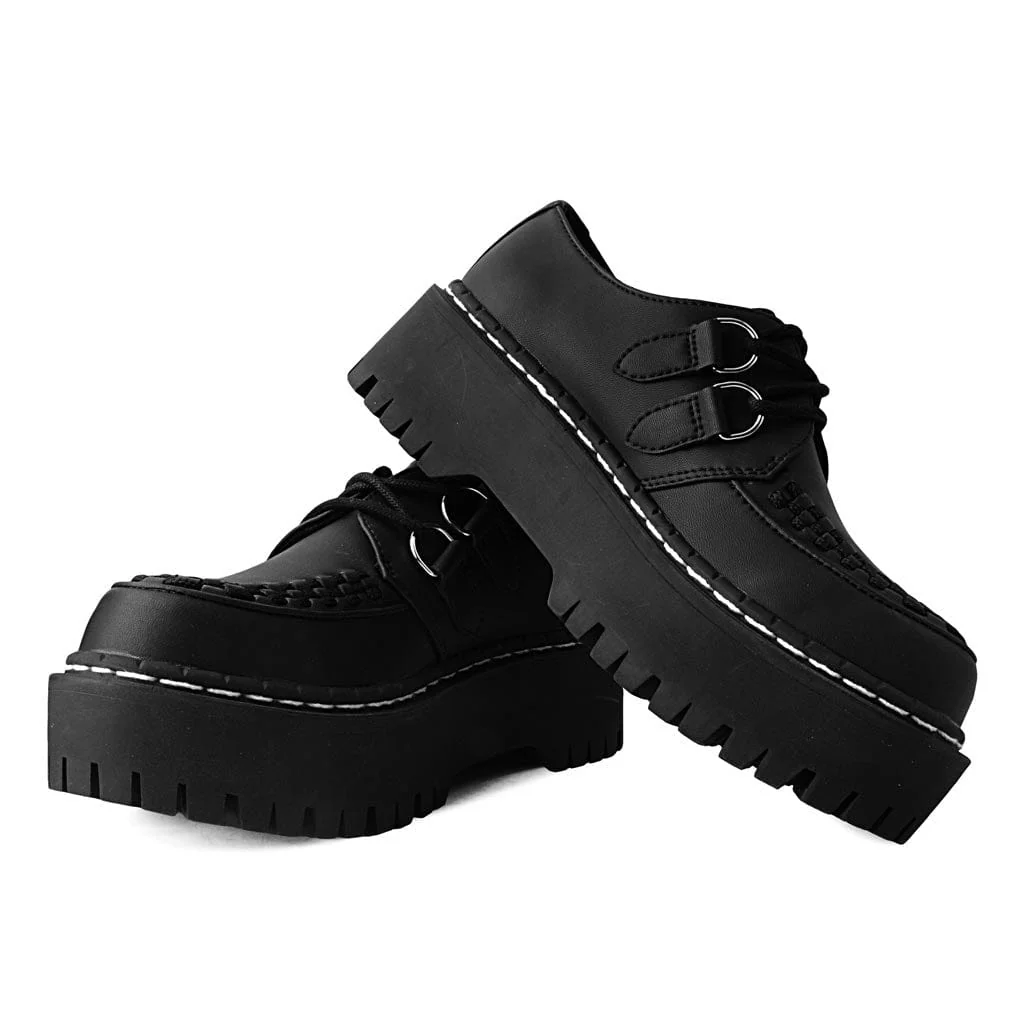 Double Decker Creeper Black Vegan TUKskin⢠- Image 3